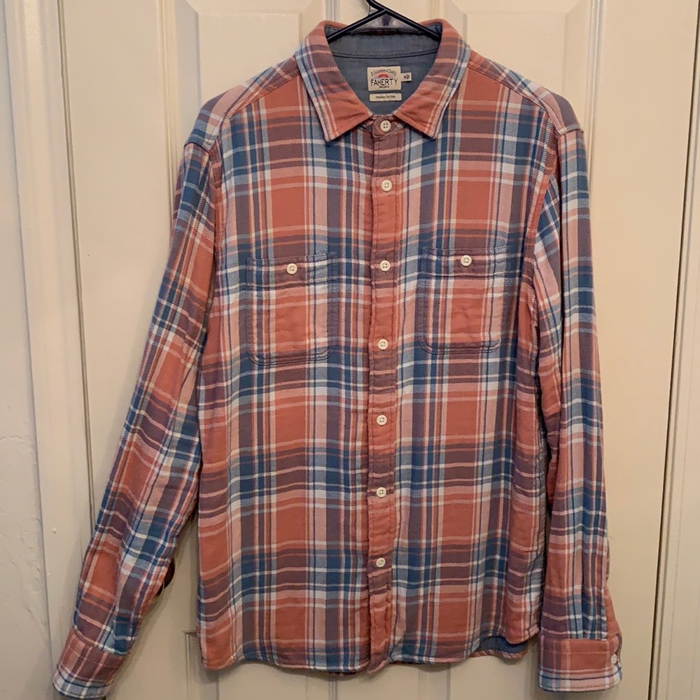 Faherty Roadtrip Flannel. Size M.